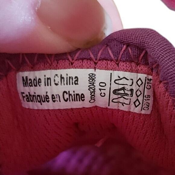 CROCS 204989 Swiftwater Play Shoes Water Sandals Sneakers - Pink + Purple C 10 - Picture 10 of 12